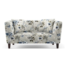 Janet 2 Seater Fabric Loveseat In Adrian Velvet Colour